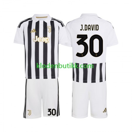 Juventus Jonathan David 30 Barn Hjemme Fotballdrakt 2026/27 Kortermet